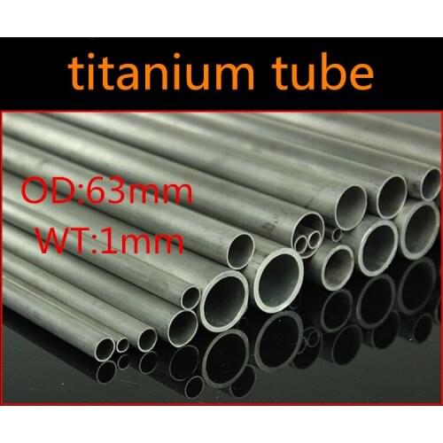 63mm OD 61mm ID ASTM GR2 titanium tube TA2 Industrial titanium tube Automobile exhaust modification Titanium Pipes