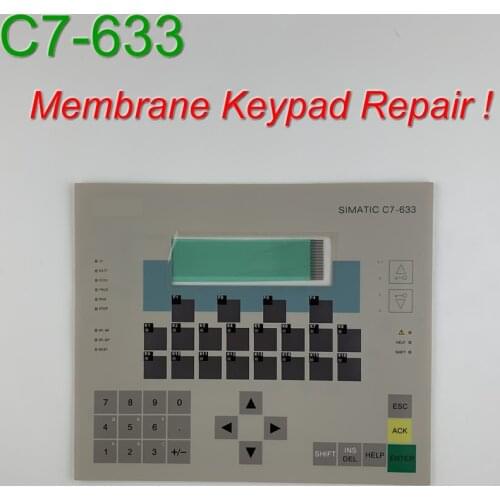 6ES7633-1AF01-8AA0 C7-633 Membrane Keypad for SIMATIC HMI Panel repair~do it yourself, Have in stock