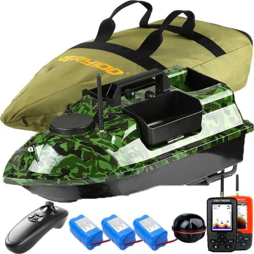 Wireless Fishing Bait Boat Carp Fishing Bait Boat With 3 Catapult Hoppers LCD GPS Fishfinders Sonar Sensor RC Toy Boat VERY100