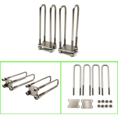 Unpowered Bridge Riding Bolt U-shaped Bolt for 1/14 Tamiya RC Truck Trailer Tipper Scania MAN Benz Actros Volvo Car Diy Parts