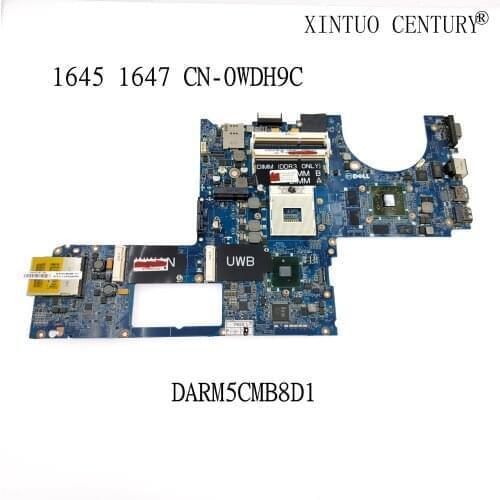 CN-0WDH9C 0WDH9C WDH9C SHELI for Dell 1645 1647 Laptop Motherboard DARM5CMB8D1 DDR3 Inspiron Intel Integrated