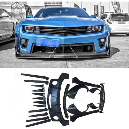 Fiber Glass Front Bumper Diffuser Lip Wings Body Kits MB Style Case For Chevrolet Camaro 2012-2016 Auto Car Decoration