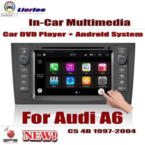 For Audi A6 1998~2006 Car Android Player Radio DVD GPS Navigation Carplay HD Screen Audio Video In Dash Multimedia Head Unit