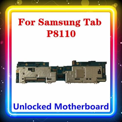 For Samsung Galaxy Tab P8110 Motherboard With Full Chips Android OS Installed Original Replaced Clean Main Board