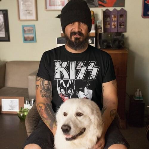 Kiss Band T Shirt Kiss T-Shirt Oversized Casual Tee Shirt Short Sleeves Print Cute Cotton Man Tshirt