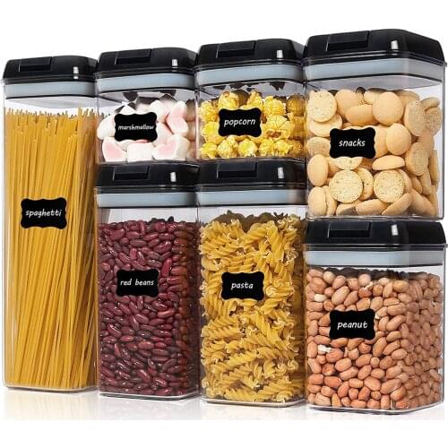 Airtight Plastic Storage Container,Cans for Bulk Cereals,Refrigerator Food Container Kitchen Multigrain Sealed Storage Jar