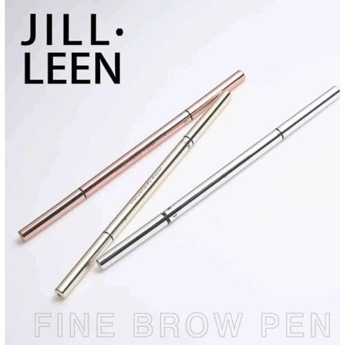JILL LEEN Ultra Fine Triangle Eyebrow Pencil Precise Brow Definer Long Lasting Waterproof Grey Brown Eye Brow Makeup 3 Colors