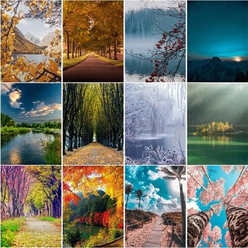 DIY 5D Beautiful Mountain Decoration Diamond Painting For Home Full Drill Rhinestone Embroidery Cross Stitch Kit Handmade Decor