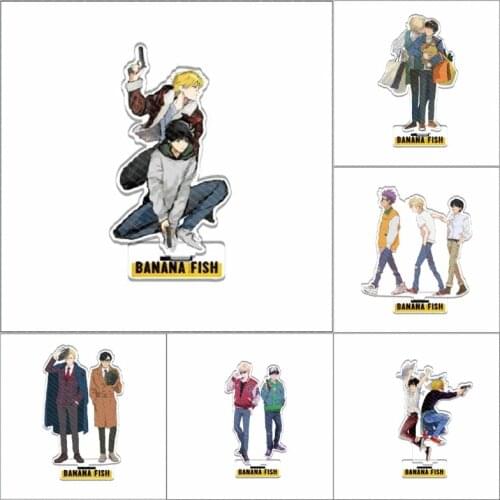 Classic Japan Anime Banana Fish Ash Lynx Okumura Eiji Cosplay New Acrylic Stand Figure Model Plate Base Desk Decor Xmas Gift