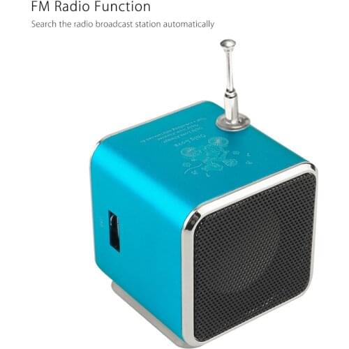 Mini Radio FM Digital Portable Speakers Shower Speaker LED Display Handfree Speaker with Receiver MP3 Music Player