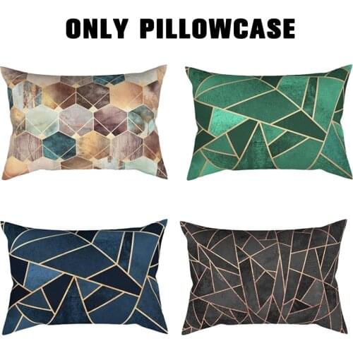 Marbling Style Simple Cushion Rectangular Sofa Cushion Lumbar Pillow Cushion Pillow Double-Sided Pattern decorative Cushion