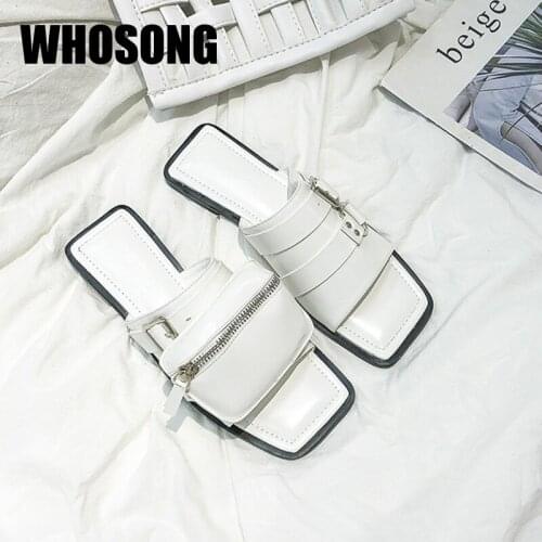 Summer Women Slippers Woman Bag Flats Girls Beach Slides Ladies Outside Shoes Female Soft Brand Mules Fashion Zapatos De Mujer