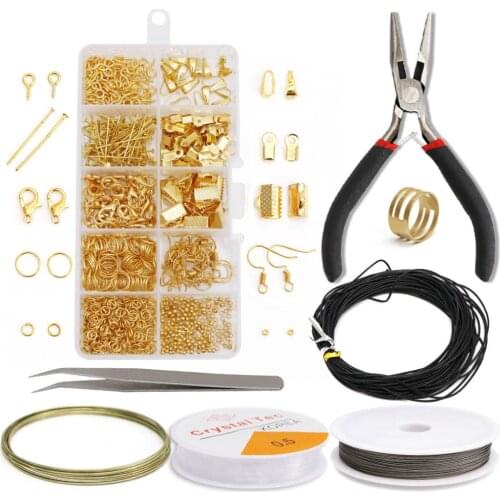DIY Necklace Bracelet Earrings Tool Jewelry Making Jewelry Making Starter Kit Jewelry Beading Making Repair Tools Kit