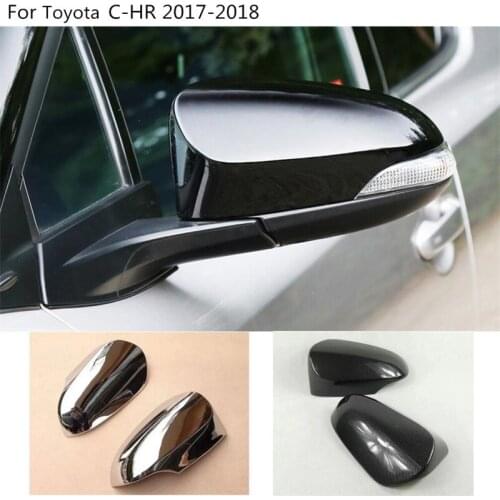 Abaiwai For Toyota CHR CH-R CH R 2017 2018 External Styling Accessories Sequins Rearview Mirror Rubbing Strip Cover Sequins Trim