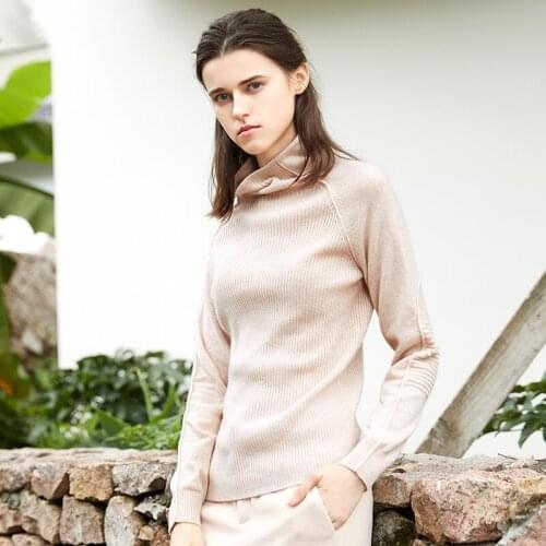 ZHILI 2018 New Autumn Winter Turtleneck Pullover Cashmere Sweater