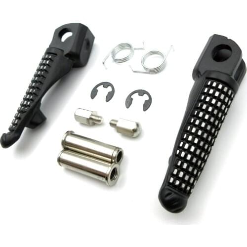 New Motorcycle Front Footrests Foot Pegs For Kawasaki ZX-6R 636 ZX-9R ZX-10R ZX-12R Ninja 250 Z750 Z750S Z800 Z1000 SX ER6F ER6N