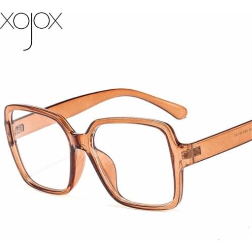 XojoX Oversized Glasses Frames Women Men Optical Fashion Fake Eyewear Computer Glasses Unisex Vintage Spectacle Frame