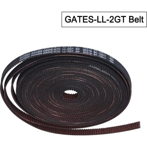 High Quality GATES-LL-2GT GT2 Open Timing Belt synchronous belt 6MM 10MM wear resistant 3D Printer Parts for Ender3 cr10 Anet