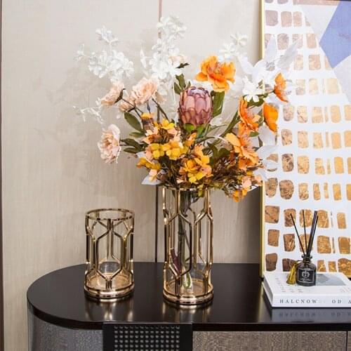 RONGYANG FAMILY Metal Flower Vases