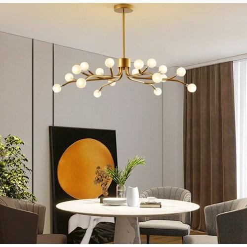 Modern crystal glass ball chandelier ceiling led light bathroom fixture cocina accesorio dining room nordic decoration home