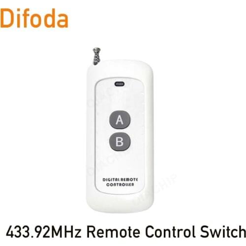 Universal Lighting 433.92MHz Remote Control Switch QIACHIP AC 220V 10A 1CH RF Relay Receiver and Transmitter For Bulb\Lamp\LED