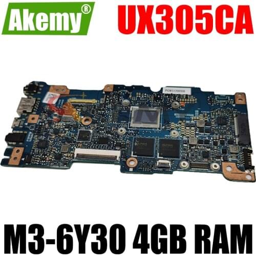 UX305CA M3-6Y30 CPU 4GB RAM mainboard REV 2.0 For ASUS UX305C UX305CA U305C UX305 Zenbook motherboard 90NB0AA0-R00040 Tested