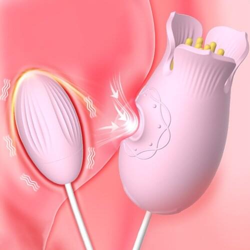 Clitoral Sucking Vibrator With Vibrating Egg 2 in 1 G-Spot Clitoris Stimulator Nipples Clit Sucker Sex Toys For Women Adults