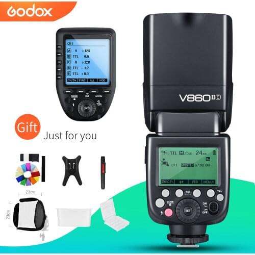 Godox V860II-C V860II-N V860II-S V860II-F V860II-O HSS TTL Speedlite Flash + Xpro Transmitter for Canon Nikon Sony Fuji Olympus