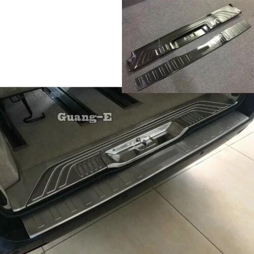 High Quality For Mercedes Benz Vito W447 2017 2018 2019 Car Stick Back Rear Pedal Door Scuff Plate Outside Threshold Trunk Trim