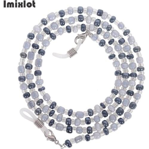 High-end Eyeglass Chain Colorful Glass Beads Chains Anti-slip Eyewear Cord Holder Sunglasses Lanyard Strap Reading Glasses Rope