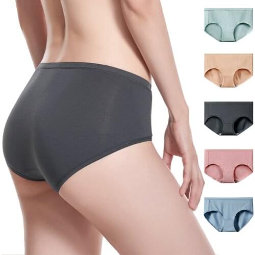 GentleBear Women Panties Ladies Comfort Modal Panty Seamless Underwear Female Soft Breathable Panties Solid Color Stretch Briefs