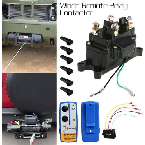 12V 250A Car Winch Remote Contactor Winch Control Relay 2000-5000LB For ATV UTV 4X4 Off-road