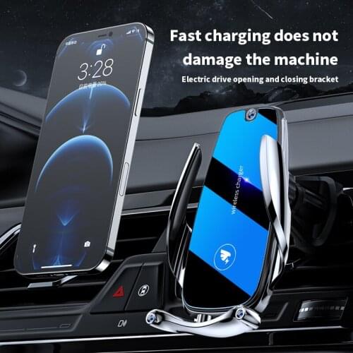 15W Fast Wireless Charge Car Mount for iPhone 11 11 ProSamsung S20 S10Note10 Super Capacitor Charging Holder Universal for Phone
