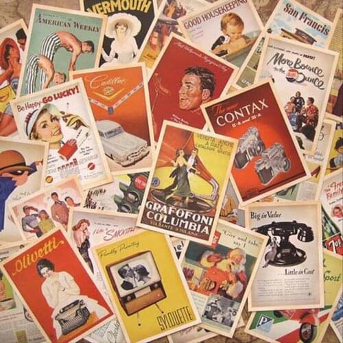 32pcs/Pack Classic Movie Posters Buildings Paper Writtern Post Cards Scrapbook Room Background Wall Decorations Stationery Gift