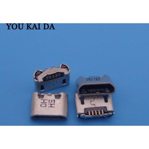 50pcs/lot Micro mini USB jack connector female plug for OPPO A33 A33t A51 A53 A53m USB charging socket port plug