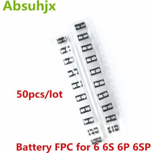 Absuhjx 50pcs Battery FPC Connector Flex Cable for iPhone 6 6S 6PLus 6SP on Logic Board Motherboard Repair Parts