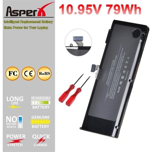 Asperx A1382 7070mAh Laptop Battery for MacBook Pro 15 inch A1286 (for Early 2011, Late 2011, Mid 2012) MC721LL/A MC723LL