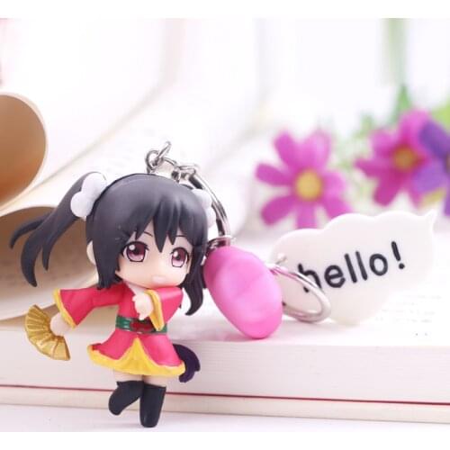 Anime Love Live Kawaii Keychain Kotori Minami Nico Yazawa Sonoda Umi Honoka Kousaka Hanayo Koizumi Pendants Action Figure Toys