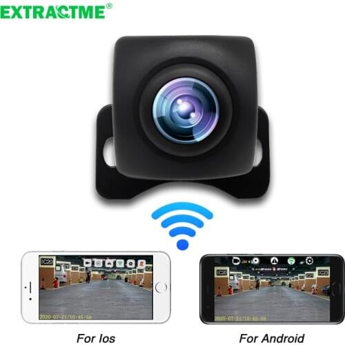 Car Rear View Camera Wifi HD Night Vision Rear View Camera Wireless Waterproof Wifi BackUp Camera 12V Support Android and Ios