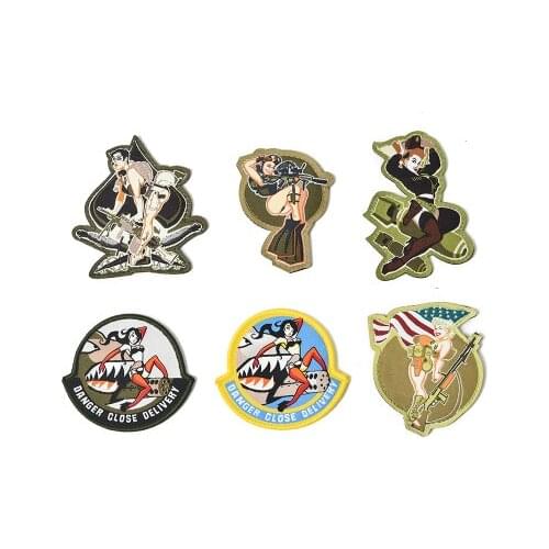 BAR-Girl BAR Girl Babe patch NAVY SEALS SAILOR SCUBA TACTICAL COLOR HOOK LOOP PATCH BADGE For Backpack jacket HAT