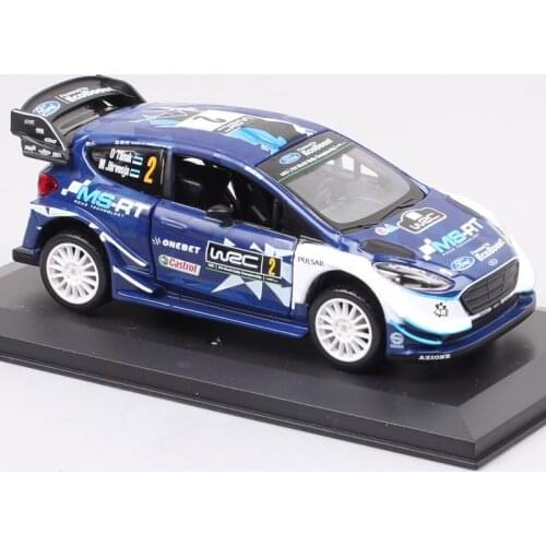 Bburago 1/32 Scale 2017 M-Sport Ford Fiesta WRC Rally Racer #1 Sebastian Ogier #2 Ott Tanak Diecasts & Toy Vehicle Model Car Toy