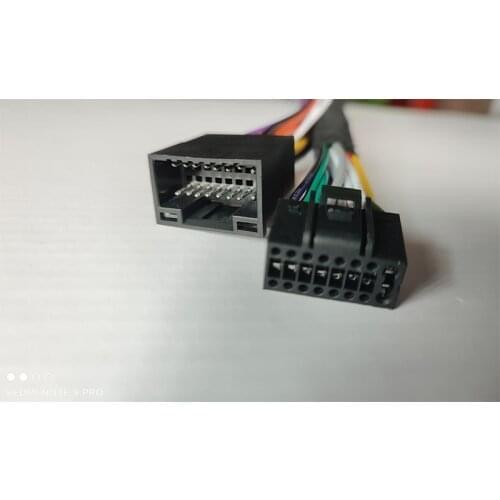 FEELDO 20Pcs Universal 16Pin Car Wire Harness Adapter Connector Plug Into Car DVD CD Radio Stereo