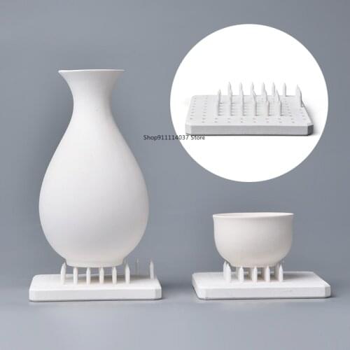 Pottery Art Tools Ceramic Refractory Pad Support Nail Kiln Tool High Temperature Resistant Material DIY Pottery Clay Firing Tool