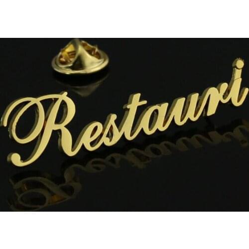 Customized lgbt acessórios custom alloy badge letters patches enamel badges Personal signs