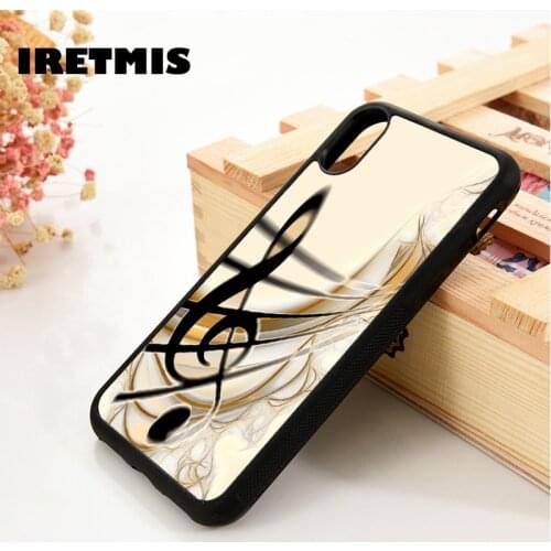 Iretmis 5 5S SE 6 6S Soft TPU Silicone phone case cover for iPhone 7 8 plus X Xs 11 Pro Max XR Sound Light Music Note Design