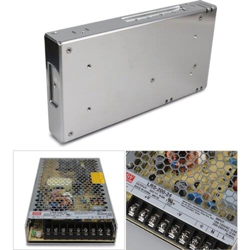MEAN WELL original LRS-200-24 24v 8.8A meanwell LRS-200 24V 211.2W Single Output Switching Power Supply