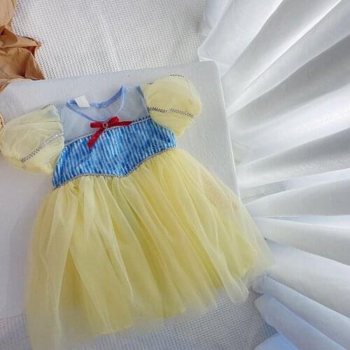 2021 summer new dress Korean style fairy short-sleeved gauze skirt cute fluffy princess fairy tale dresses sweet girl costume
