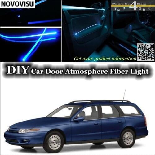 NOVOVISU For Saturn LW1 LW2 LW200 LW300 interior Ambient Light Atmosphere Fiber Optic Band Lights Inside Door Panel illumination