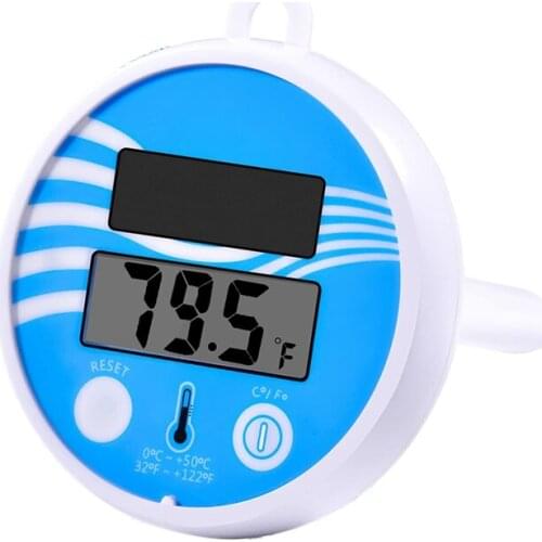 Floating Pool Thermometer Wireless - Swimming Pool Temperature Thermometer Easy Read, Solar Digital Pool Thermometer