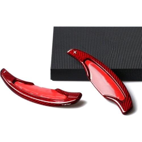 For Cadillac ATS ATS-L 2014-2017 Car Steering Wheel Shift Paddle Shifter Extension Left+Right Carbon Fiber Car Accessories Parts